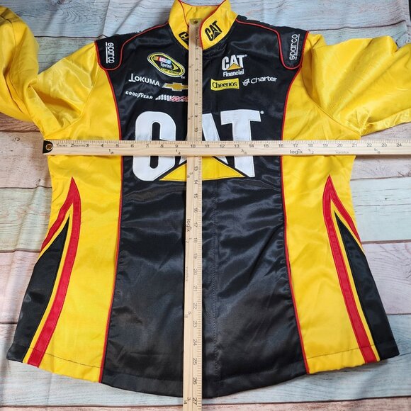CAT Racing Jacket NASCAR Sprint Cup Series Jeff Burton, Women's Large - Picture 6 of 9